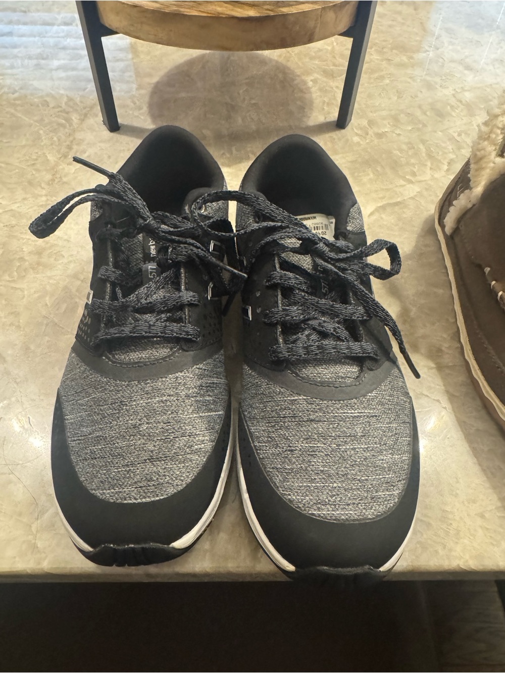 New Balance Men's Athletic Sneakers in Black and Gray